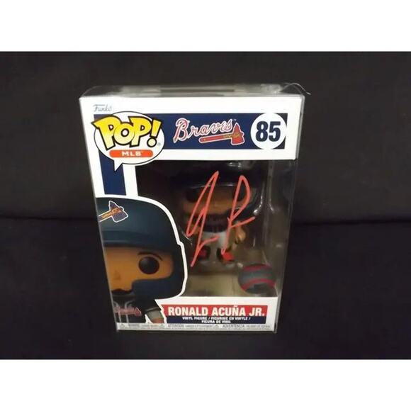 RONALD ACUNA JR BRAVES SIGNED FUNKO POP 85 COA - Picture 1 of 2